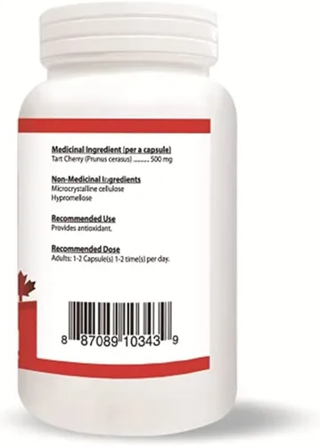 Vista 2 de Nutridom Cereza ácida norteamericana 500mg-120 VCaps, natural, sin OMG