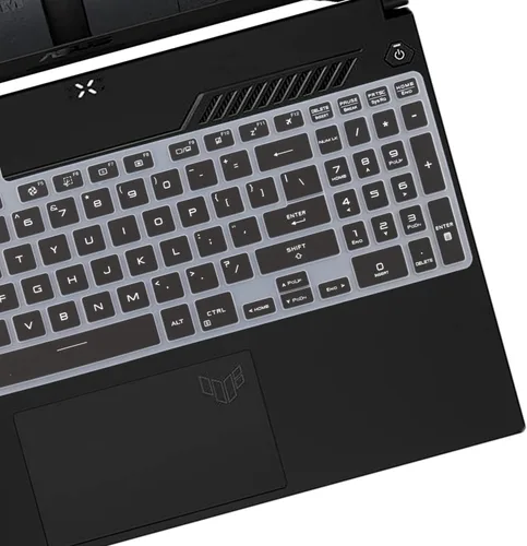 Vista 4 de Cubierta de teclado para ASUS TUF Gaming F15 FX507ZM/ZC FX507VU FA507UI/UV/UU, TUF Dash 15 FX517ZM, TUF A15 FA507UI/UV/UU, TUF A16 FA617NS/XS/XT