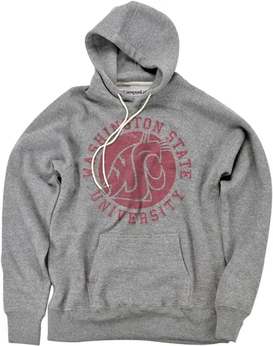 Vista 7 de Campus Lab Collegiate Classic Retro Stamp - Sudadera con capucha unisex para adultos