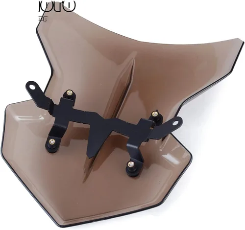 Vista 6 de GLoyer Motorcycle Windshield Compatible with MT03 MT25 2020-2021 Windshield Motorcycle Windscreen Visor Viser Wind Deflector with Bracket MT 03/25