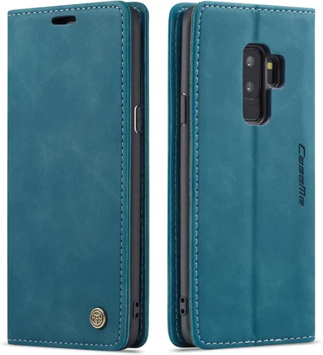 Vista 16 de Funda para Samsung Galaxy S9, Samsung Galaxy S9, funda tipo cartera, soporte magnético, funda protectora de piel retro con tapa para identificación