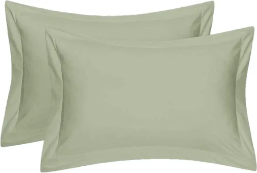 Vista 44 de Juego de 2 fundas de almohada estándar de 600 hilos, 100% algodón egipcio, con cierre de sobre, tamaño estándar de 20 x 26 pulgadas, fundas