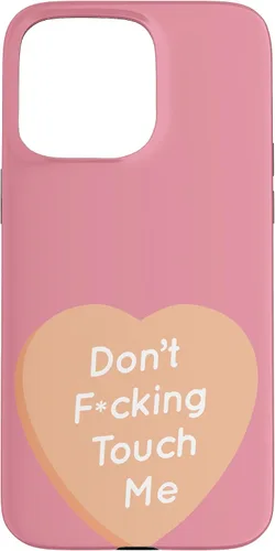 Vista 31 de Don't F Touch Me - Carcasa para iPhone 17, diseño de texto de corazón