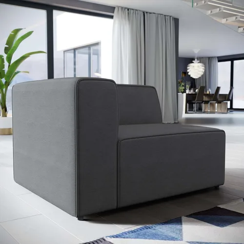 Vista 11 de Modway Mingle - Juego de sofá modular moderno y contemporáneo de 2 piezas, color verde azulado