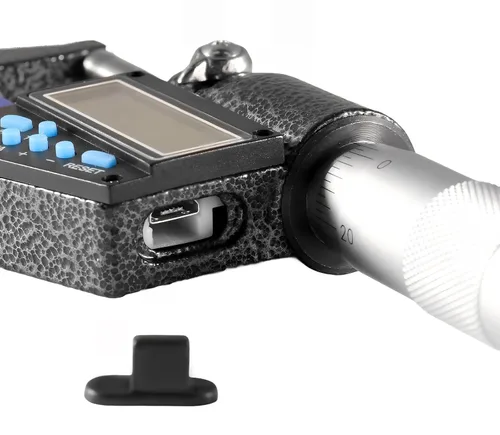 Vista 11 de Accusize Industrial Tools 0-1"/0-25 mm por 0.00005"/0.001 mm Micrómetro Digital Electrónico de 7 Teclas, Resistente al Agua, Ac21-1022