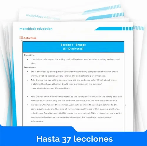 Vista 6 de Makeblock Cyberpi Kit basado en proyectos, codificación para niños de 8 a 12 años, compatible con programación Scratch & Python, robot programable