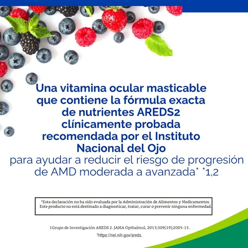 Vista 3 de PreserVision AREDS 2 Vitaminas para los Ojos, Marca #1 Recomendada por Oftalmólogos, Suplemento Masticable de Luteína y Zeaxantina con Vitamina C