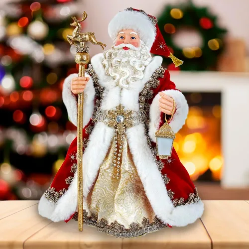 Vista 7 de Kurt S. Adler Adorno de Santa Rojo Regal de 10.5 pulgadas de Navidad