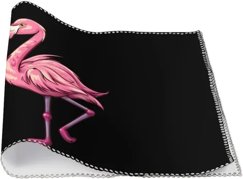 Vista 3 de Flamingo Beer Placemats Set of 6 Resistant Table Mats Washable Place Mats for Dinner Party Table Decoration