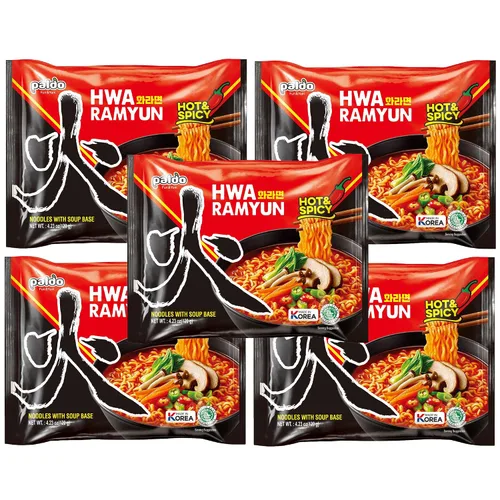 Vista 3 de Paldo, Fideos instantáneos Hwa Ramen, 5