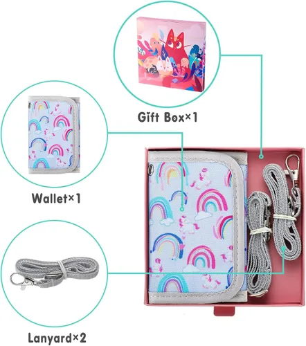Vista 2 de Hapycat Cartera infantil para niñas Unicornio-Gery