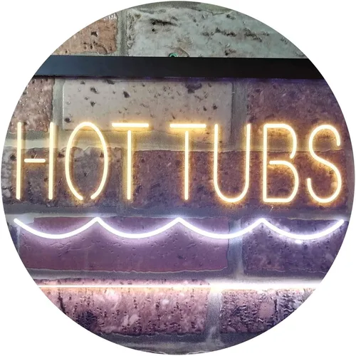 Vista 17 de ADVPRO Hot Tubs Supply Dual Color LED Neon Sign Blue & Red 12" x 8.5" st6s32-i3375-br