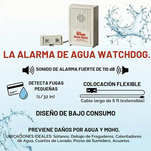 Vista 2 de BWD-HWA Basement Watchdog Sensor de agua y alarma para sótanos