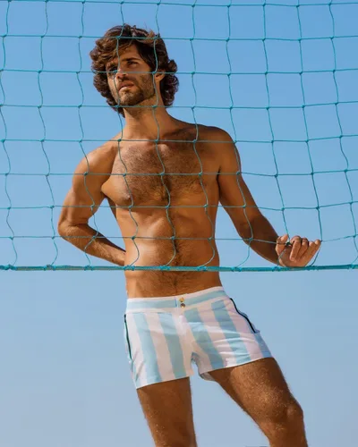 Vista 16 de Bang Men's Swimwear - Beach Shorts - Stretchy Quick-Dry All-Use Premium Swimsuit Trunk Square Cut