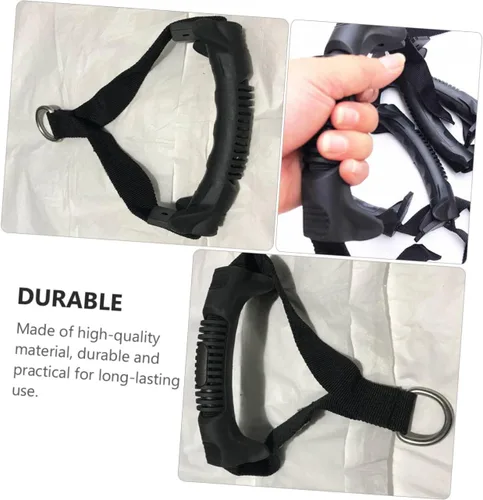 Vista 5 de BESPORTBLE 3 unids Fitness Handle Single Grip Handle Banda De Resistencia para Ejercicios Fitness Cuerda Elástica Mango Polea de Cable Mango