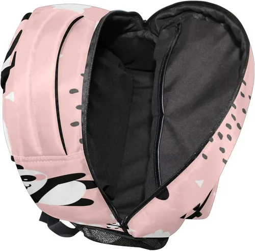 Vista 13 de ATTX Linda mochila con diseño de panda para niños y niñas, Panda-h, Ciclismo