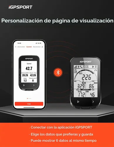 Vista 7 de iGPSPORT BSC100S Computadora GPS para Bicicleta Inalámbrica, Pantalla LCD de 2.6'' 40H Recargable Impermeable Computadora de Ciclismo Bluetooth ANT+