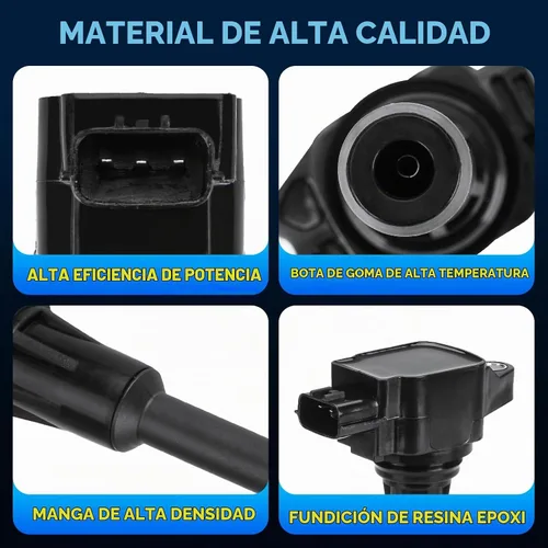 Vista 2 de Paquete de bobinas de encendido para Nissan Altima 2007-2018 2.5L L4, Rogue 2008-2016 2.5L L4, Sentra Select March Cube NP300 Frontier Tiida Urvan