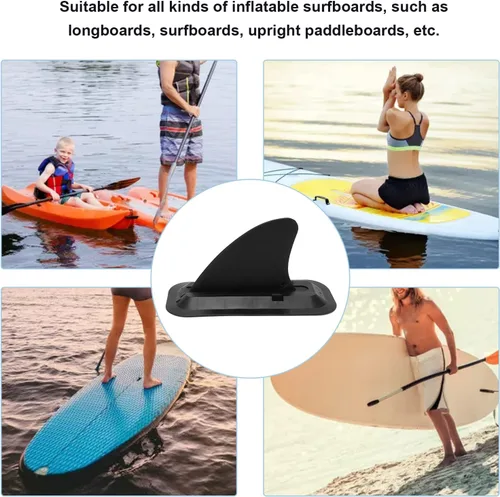 Vista 2 de Shanrya Aleta de tabla de surf, aleta inflable de la tabla de remo fácil instalar para las tablas de remo verticales