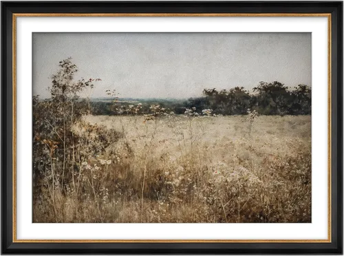 Vista 157 de MUDECOR Lienzo enmarcado prémium para pared, pinos nevados en bosque de invierno, ilustraciones modernas, arte contemporáneo, escénico, divertido