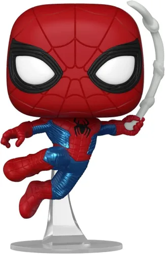 Vista 3 de POP! Marvel: Spider-Man: No Way Home Spider-Man Finale Suit #1160 Incluido con funda protectora de caja compatible