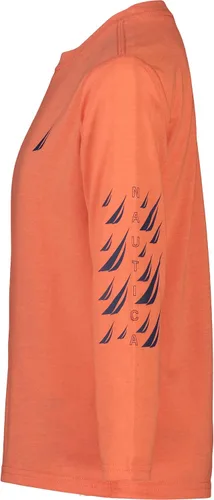 Vista 2 de Nautica Camiseta de manga larga con logotipo en el pecho para niño