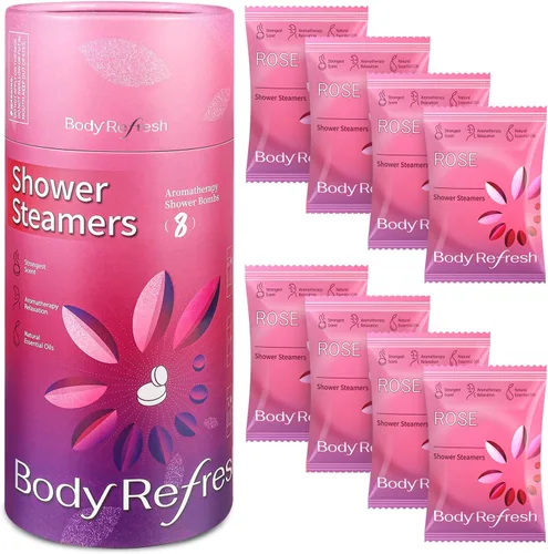 Vista 9 de Shower Steamers - Paquete de 8 rellenos de calcetines de aromaterapia para Navidad Citrus Sunrise