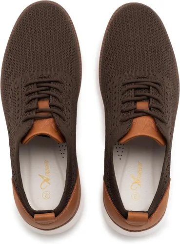 Vista 6 de Athlefit Zapatos deportivos de vestir de moda para hombre, transpirables, Oxford, zapatos para caminar casuales de negocios