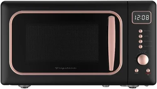 Vista 7 de FRIGIDAIRE EMW788RETRO - Microondas retro de 0.7 pies cúbicos, oro rosa