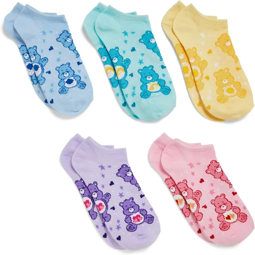 Vista 4 de Care Bears Paquete de 5 calcetines invisibles para mujer Variado claro