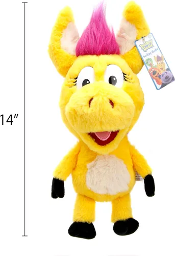 Vista 5 de Jada Donkey Hodie - Muñeca de peluche de burro amarillo de 14 pulgadas, juguetes para niños