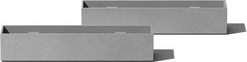 Vista 16 de Veradek Forma Series - Maceta larga de mesa para exteriores Blanco
