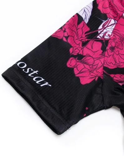 Vista 5 de PSPORT Ropa de ciclismo para mujer, trajes de manga corta, ropa de ciclismo acolchada 3D para mujer