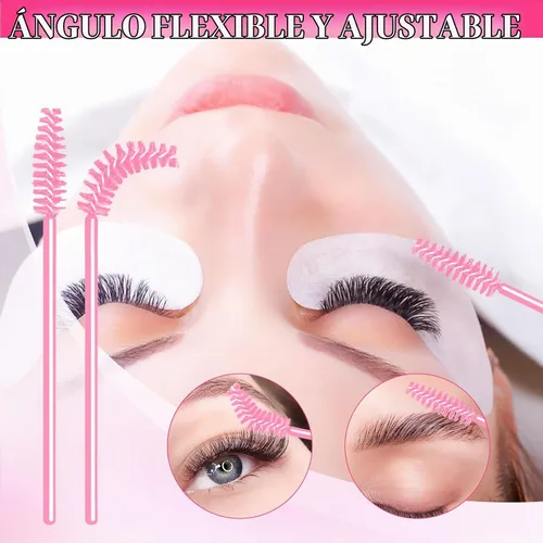 Vista 6 de Champú de pestañas para extensiones de pestañas, kit de limpieza de champú para pestañas 60ml Eyelash Extension Cleanser with Shampoo Brush