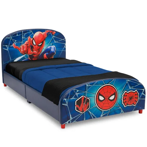 Vista 2 de Delta Children Organizador de cama individual y juguetes, Marvel Spider Man