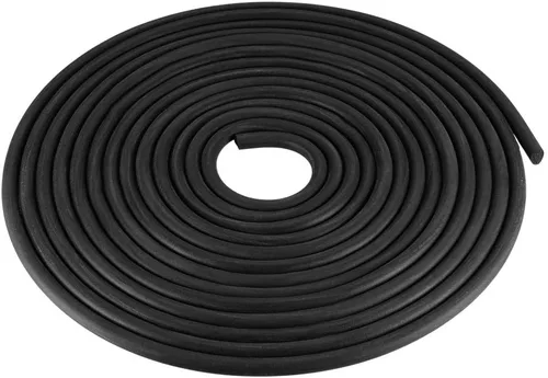 Vista 7 de uxcell Tira de goma de espuma de sellado de 0.118 in de diámetro 16.4 ft de largo, color negro