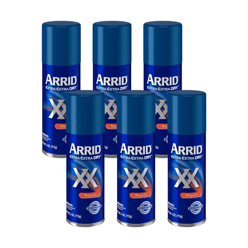Vista 20 de Arrid XX Extra Extra Dry desodorante antitranspirante en aerosol, Regular 4 onzas.