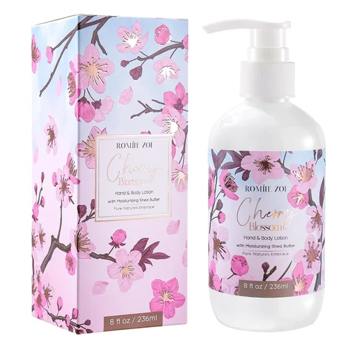 Vista 24 de ROMIIE ZOI Loción diaria para manos y cuerpo con manteca de karité hidratante - Jardín de primavera con aroma a felicidad botánica - 236 ML / 8 FL OZ