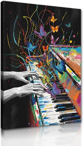 Vista 35 de Yeesjoee Graffiti Hip-Hop Style Culture - Arte de pared, póster abstracto de la vida es hermosa, impresión en lienzo colorido y moderno de pintura