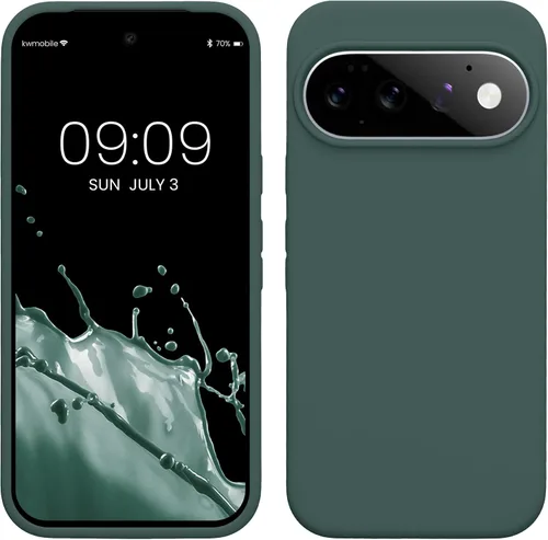 Vista 130 de kwmobile Funda Compatible con Google Pixel 6 - Funda de teléfono de silicona de TPU con acabado suave - Océano Profundo