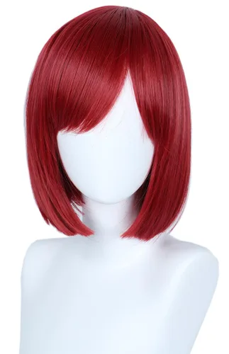 Vista 9 de Linfairy Peluca corta rubia para cosplay, disfraz de Halloween, peluca de gato para hombres Rubio