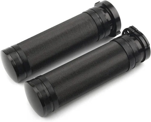Vista 4 de PSLER Empuñaduras de manillar compatibles con Sportster Dyna Fatboy Night Train XL XR (negro)