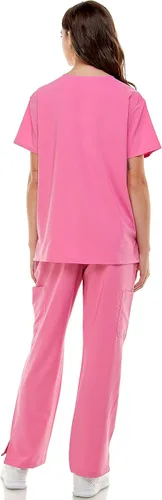 Vista 4 de MEDPIA Scrub Sets for Women and Man Medical Nursing Uniform Pants 4-Way Stretch & 8-Pocket