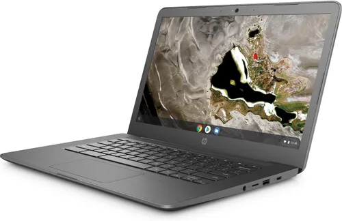 Vista 2 de HP Chromebook 14A G5 Laptop 14 pulgadas HD 1366 x 768 AMD A4-9120C procesador AMD Radeon R4 Graphics 4GB DDR4 RAM 32GB eMMC 1.6 GHz Chrome OS Wi-Fi