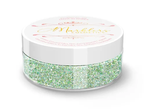 Vista 144 de MARBLERS Polvo de mica natural grueso [perla azul acero] 0.11 onzas (0.11 oz) altamente pigmentado no tóxico, vegano, libre de crueldad animal