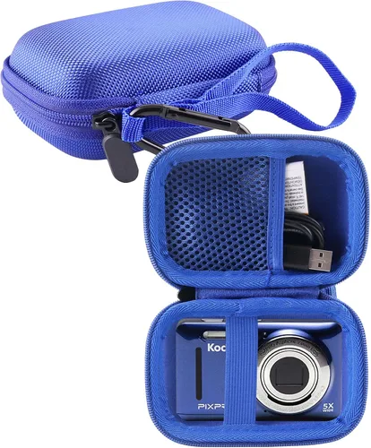 Vista 9 de Funda para cámara digital Lecran/Kodak PIXPRO Friendly Zoom FZ55/FZ53/FZ43/FZ45 y más marcas para cámara infantil (rosa)