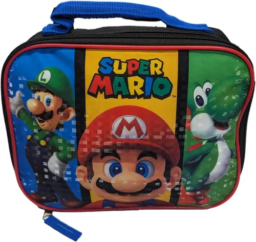 Vista 8 de AI ACCESSORY INNOVATIONS Mario Luigi Bros - Mochila de tamaño completo de 16 pulgadas con lonchera desmontable