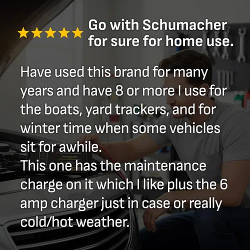 Vista 10 de Cargador y mantenedor de batería de coche Schumacher Electric 6A, 6V/12V - SC1320