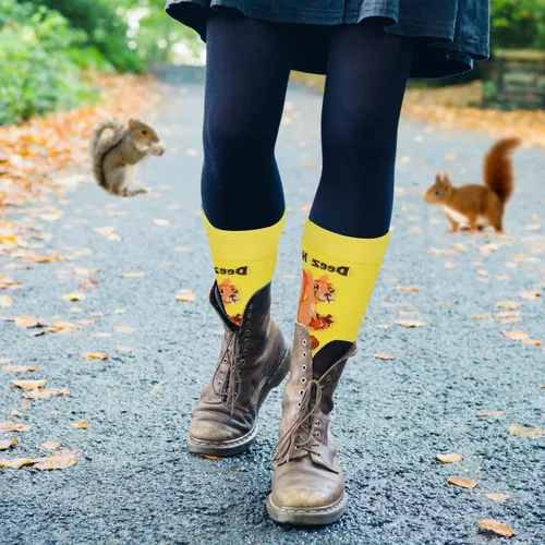 Vista 3 de TC9SOCKS Funny Socks Deez Nuts Meme Socks Squirrel Lovers Socks Fun Socks Unisex Funky Socks Casual Dress Socks