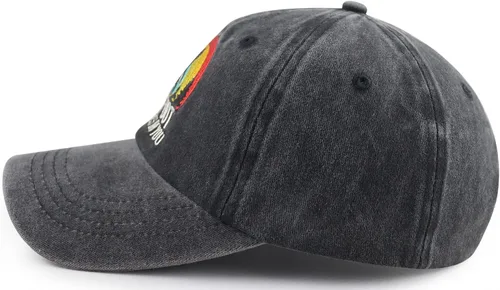 Vista 3 de Bigfoot Believes in You - Gorra de béisbol bordada ajustable de algodón retro de mezclilla con pie grande Sasquatch